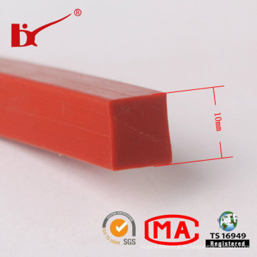 Cable de goma de silicona Squre de resistencia al calor / perfil de silicona